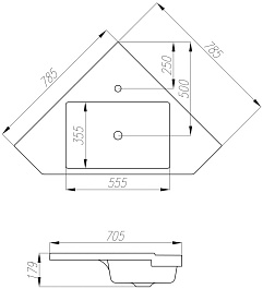 Акватон Мебель для ванной Кантара 110 дуб полярный – фотография-14